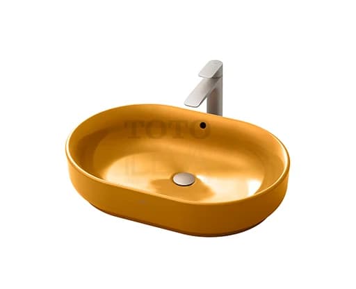 Countertop basin · Mandarin orange — Image 1
