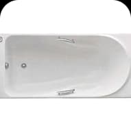 ROSANNA bath with handles · White — Bathtub