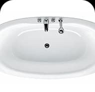 Drop-in acrylic bath — Bathtub
